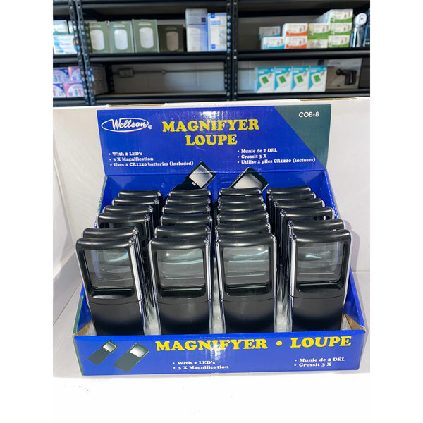 2 Led Magnifyer Glass Display (24PCS) SKU MG-30 Ea 2.99$